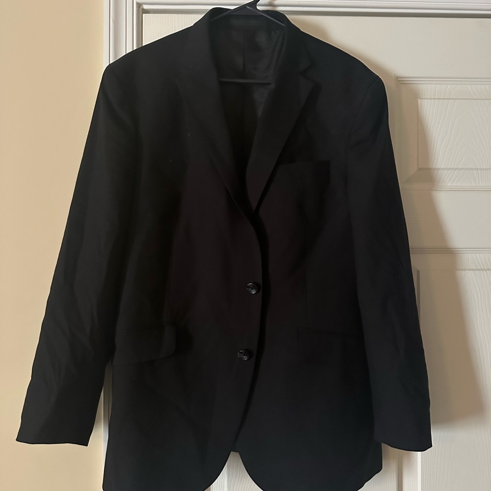 Kenneth Cole Reaction Black Jacket with Blue Lining